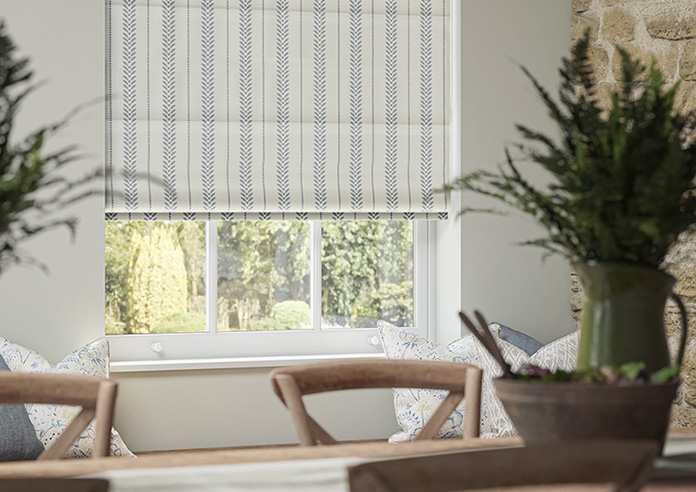 Laurel Stripe, Horizon - Twist&Fit Roman Blind - Image 5